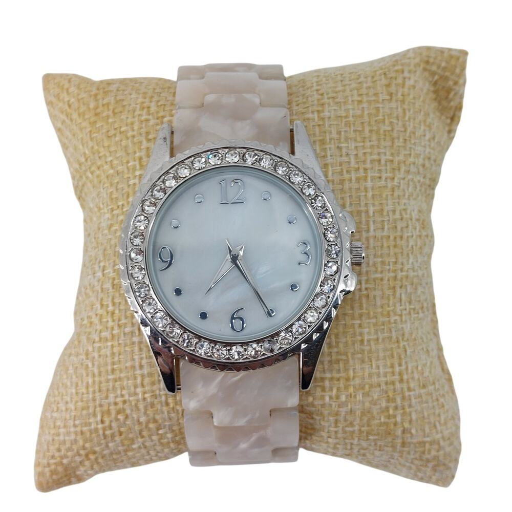 Women's Analog Wristwatch Rhinestone Pearled Plastic
